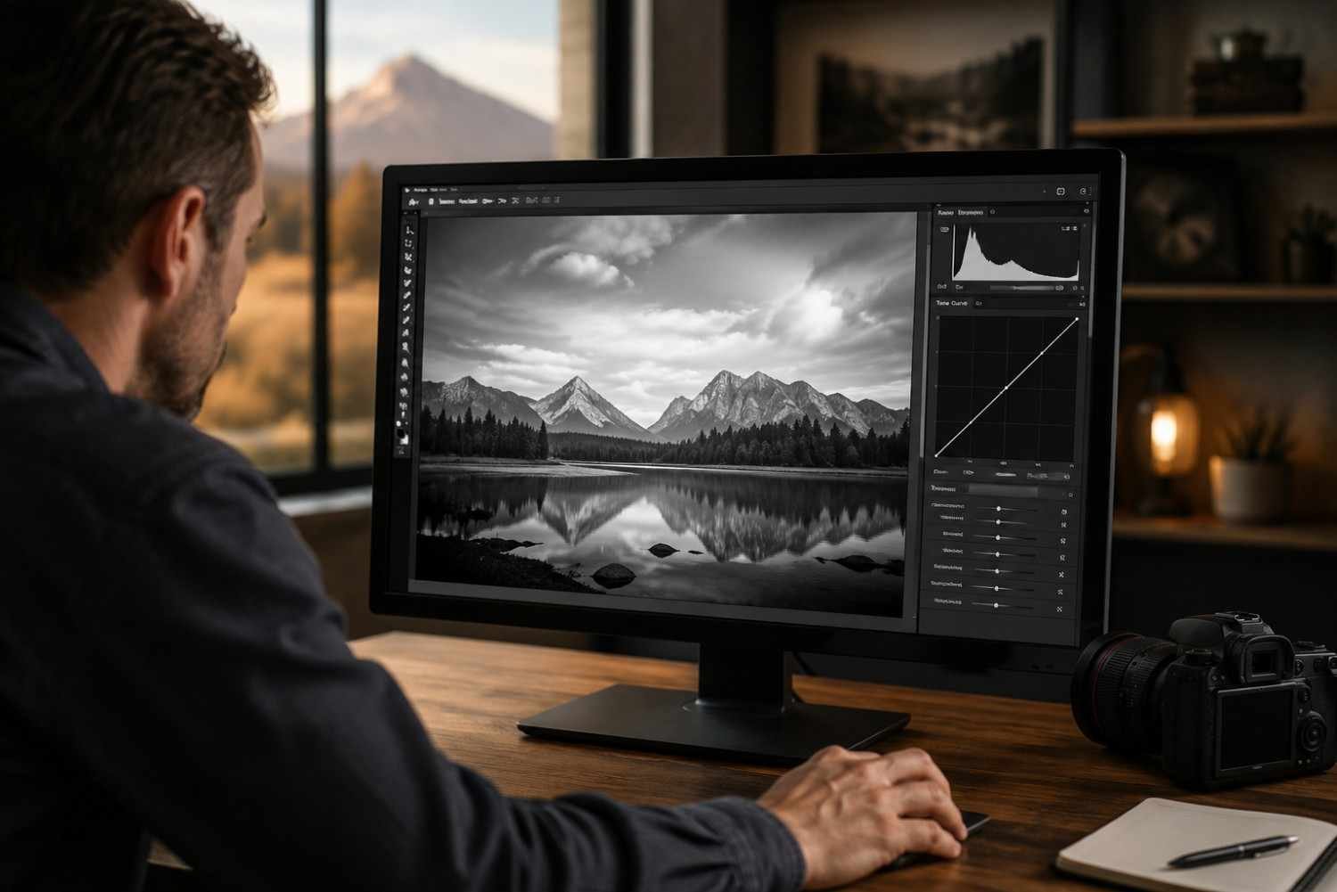 Evaluate Exposure With a Black-and-White Preview